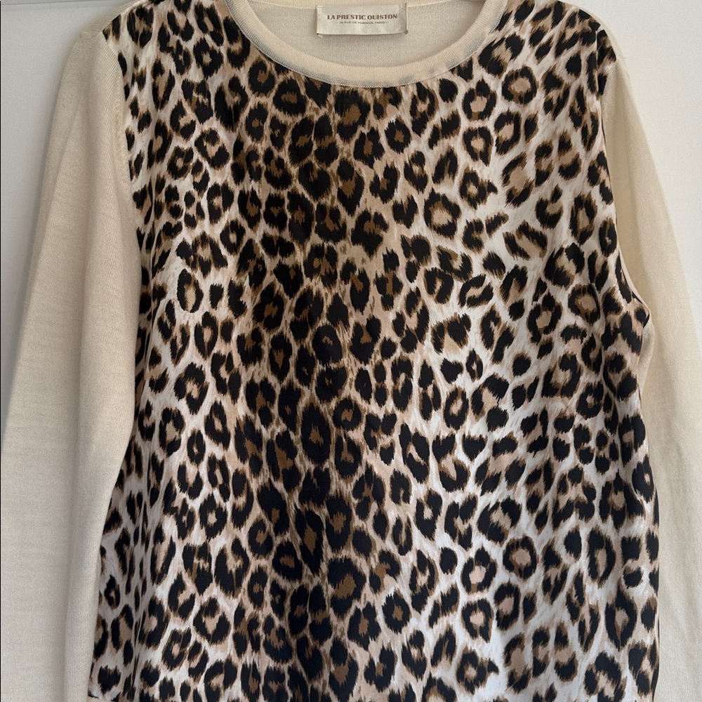 La Prestic Ouiston cheetah top - Picture 3 of 7